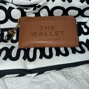 Marc Jacobs Tan Leather Wallet with Chain